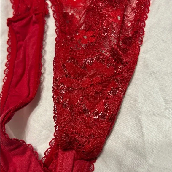 Victoria’s Secret Wicked Unlined Bow Embroidery Balconette Bra and Panty Set 36C - Picture 13 of 16